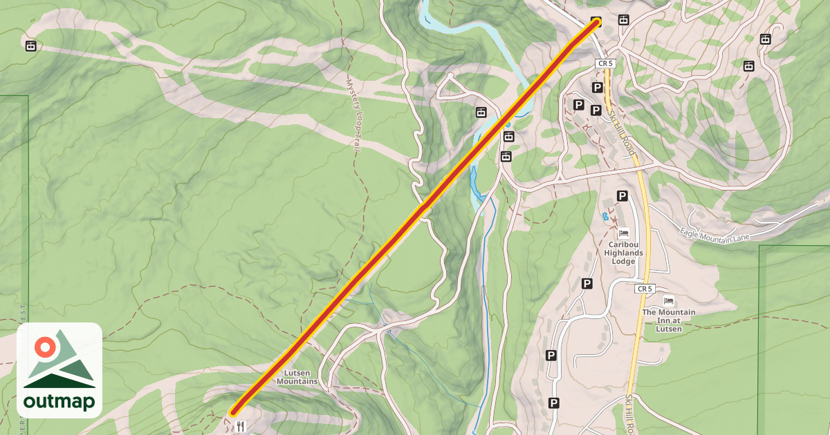 Map of Summit Express Gondola