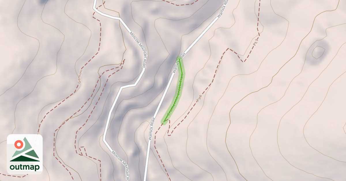 Map of Crumerine Creek Trail