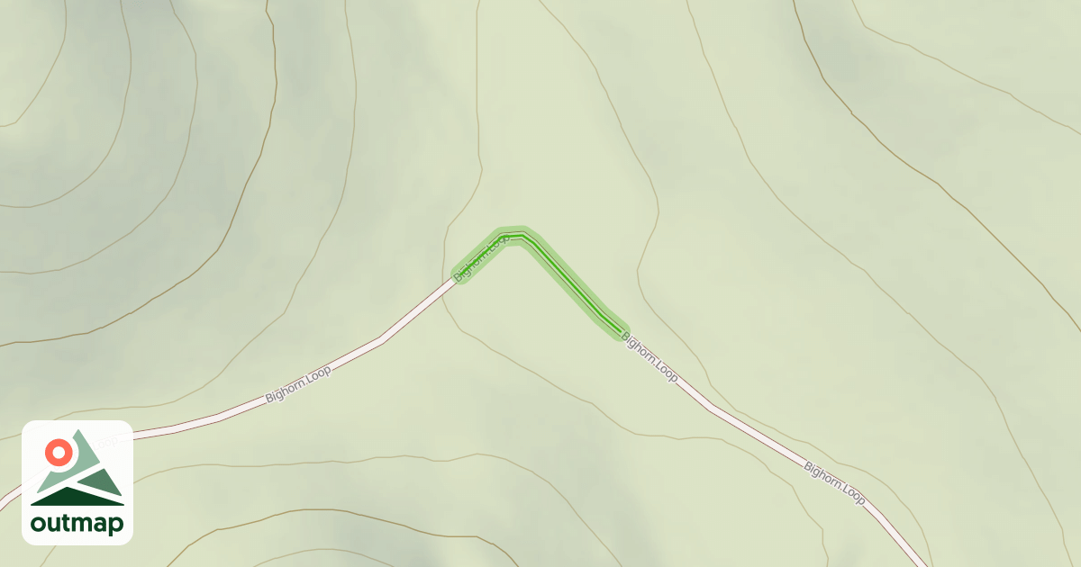 Map of Bighorn Loop