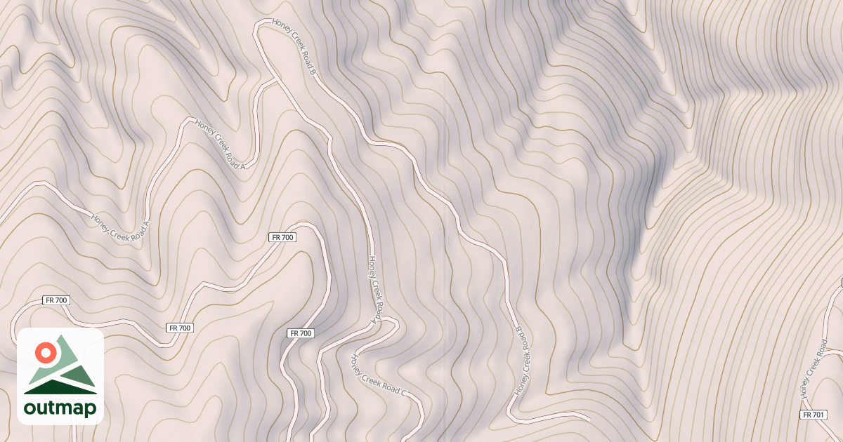 Map of HONEY CREEK B