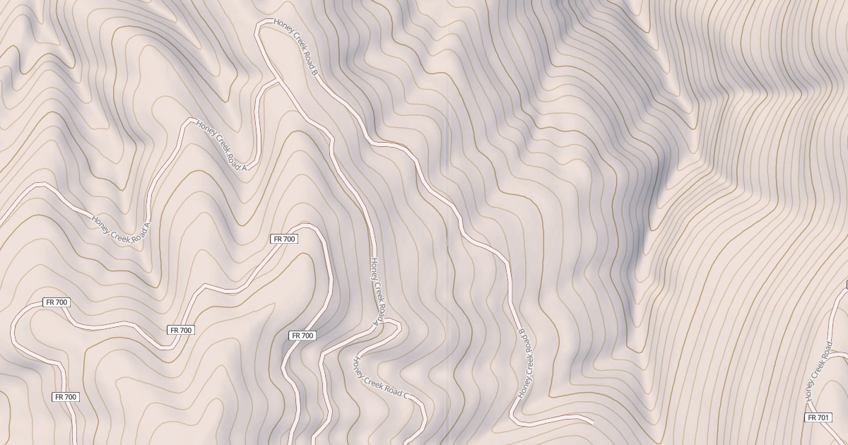 Map preview of HONEY CREEK B