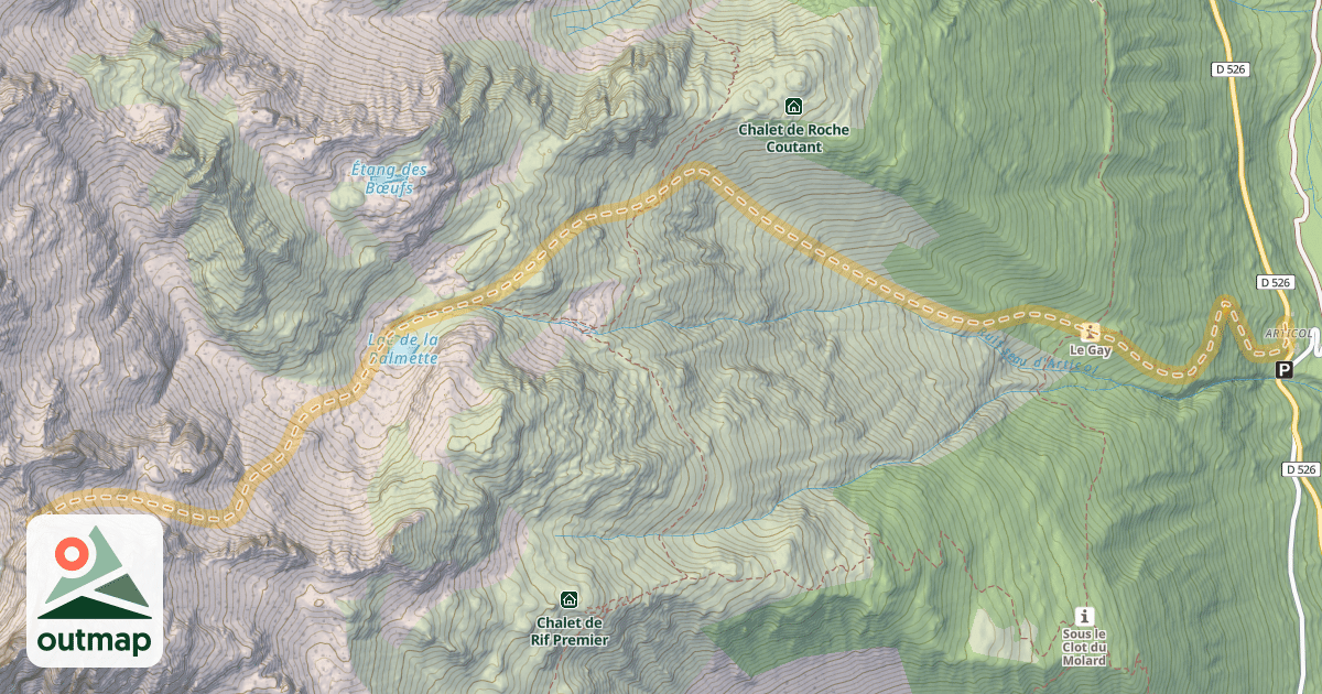 Map of Col de la Balmette — Articol