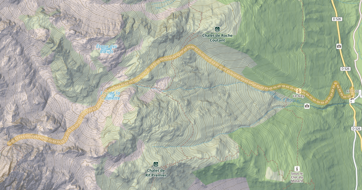 Map preview of Col de la Balmette — Articol