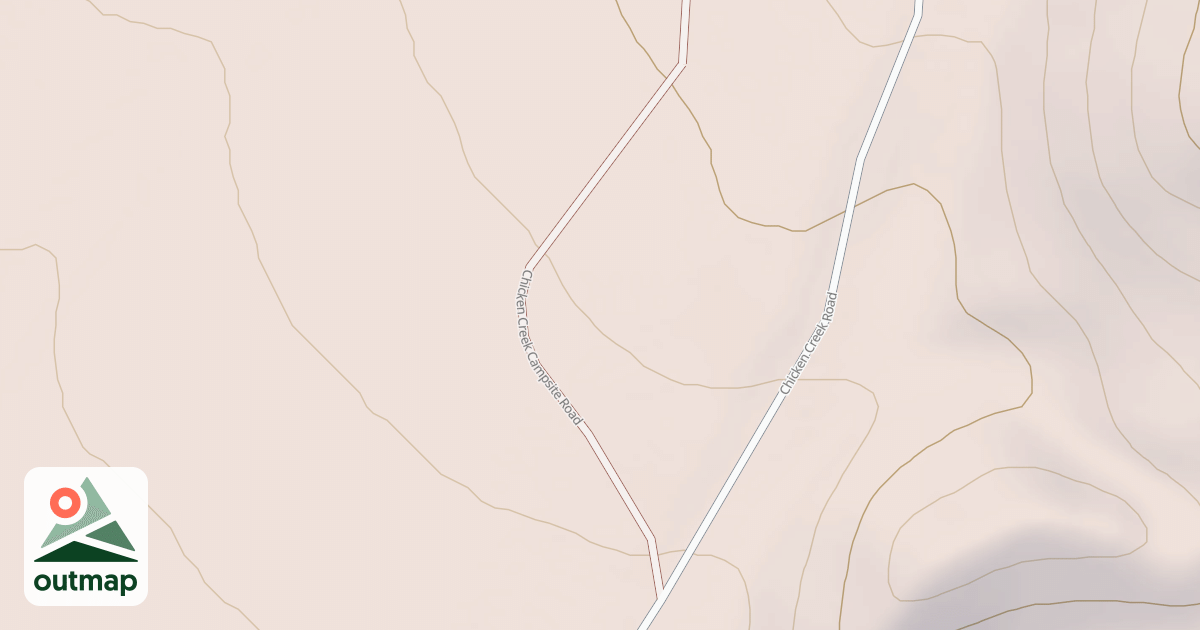 Map of CHICKEN CREEK CAMPSITE