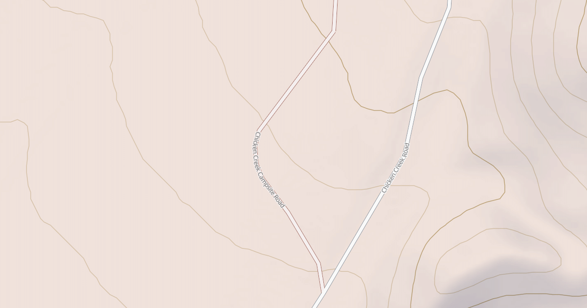 Map preview of CHICKEN CREEK CAMPSITE