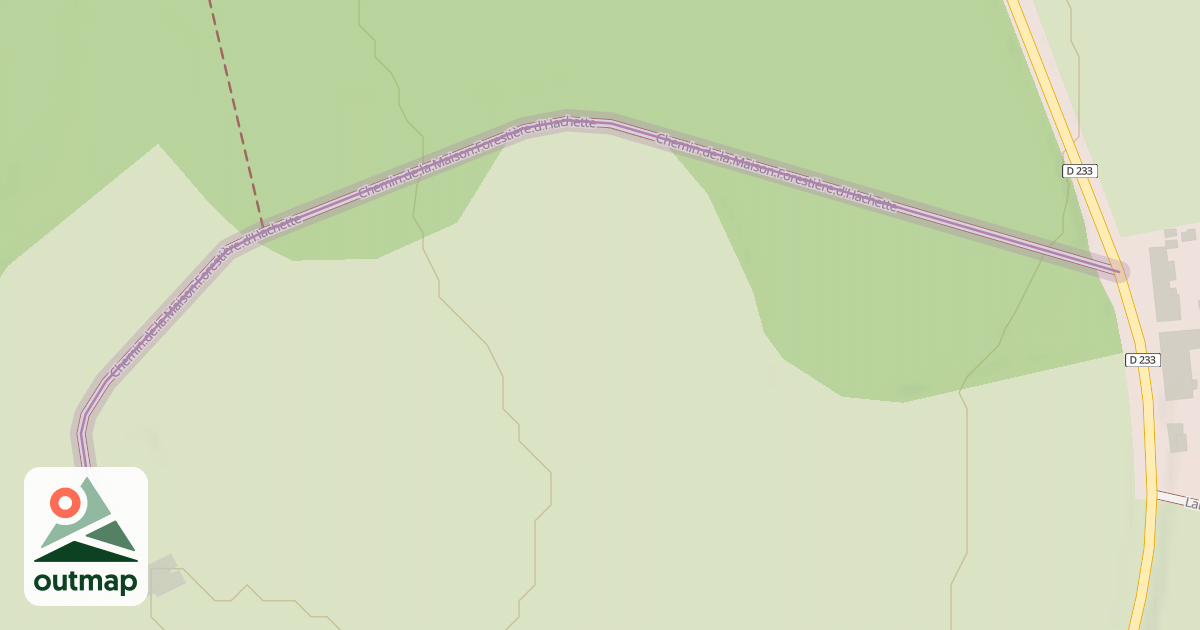Map of Chemin de la Maison Forestière d'Hachette