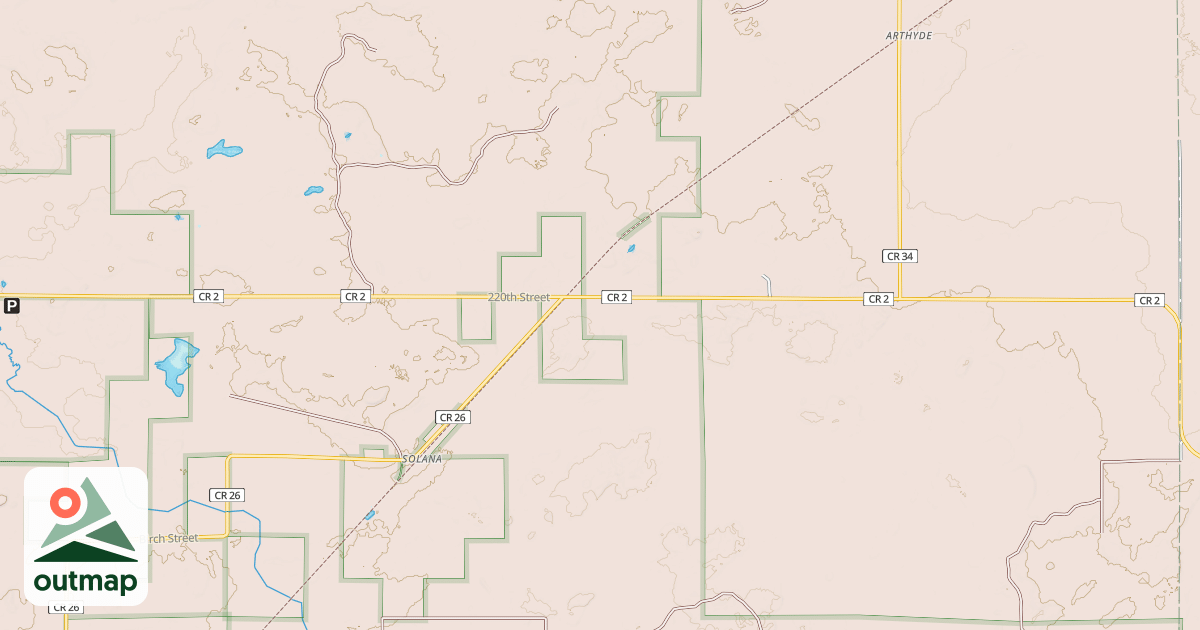 Map of Soo Line South: Aitkin