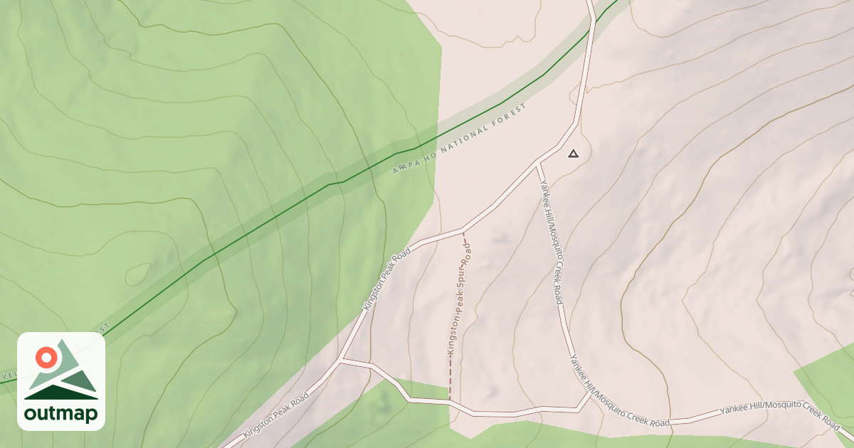 Map of KINGSTON PEAK