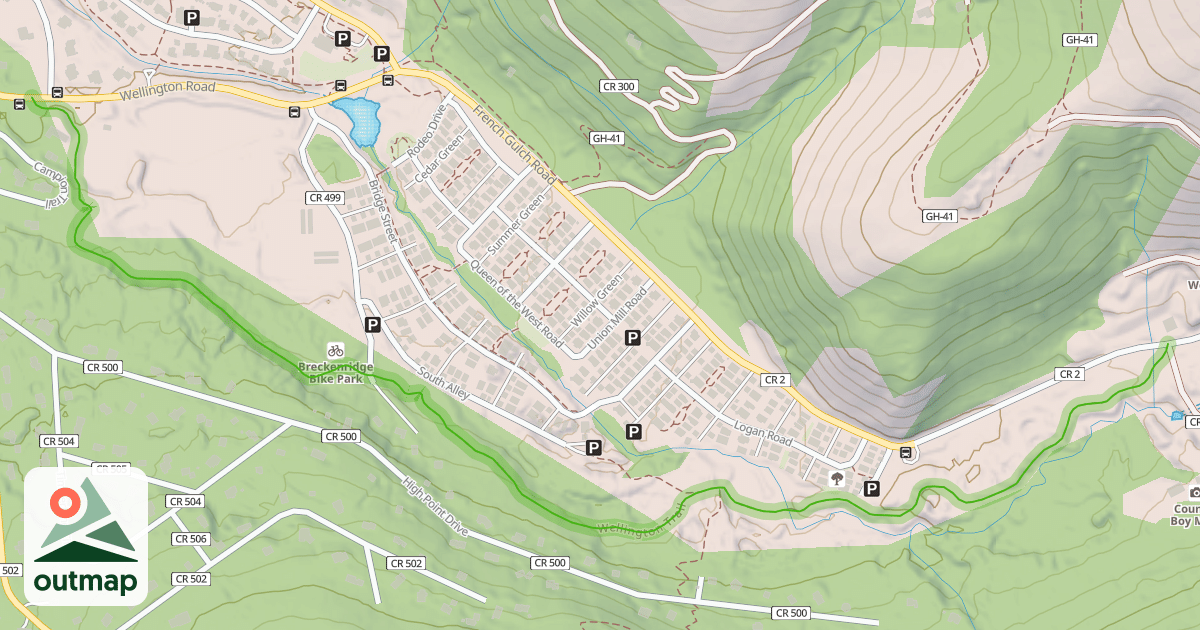 Map of Wellington Trail