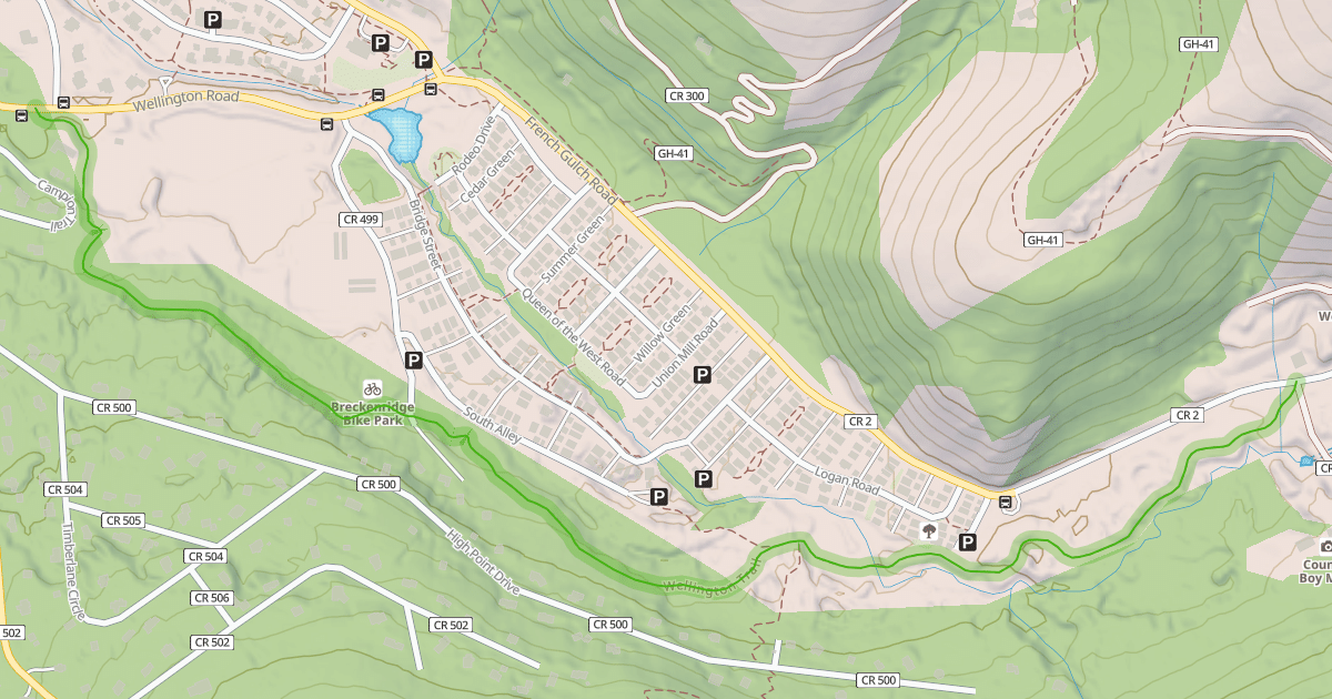 Map preview of Wellington Trail
