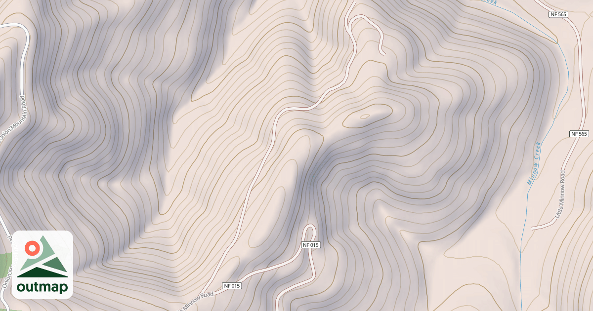 Map of MIDDLE MINNOW-B