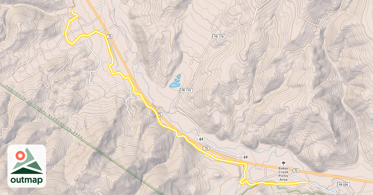 Map of Harriman Trail