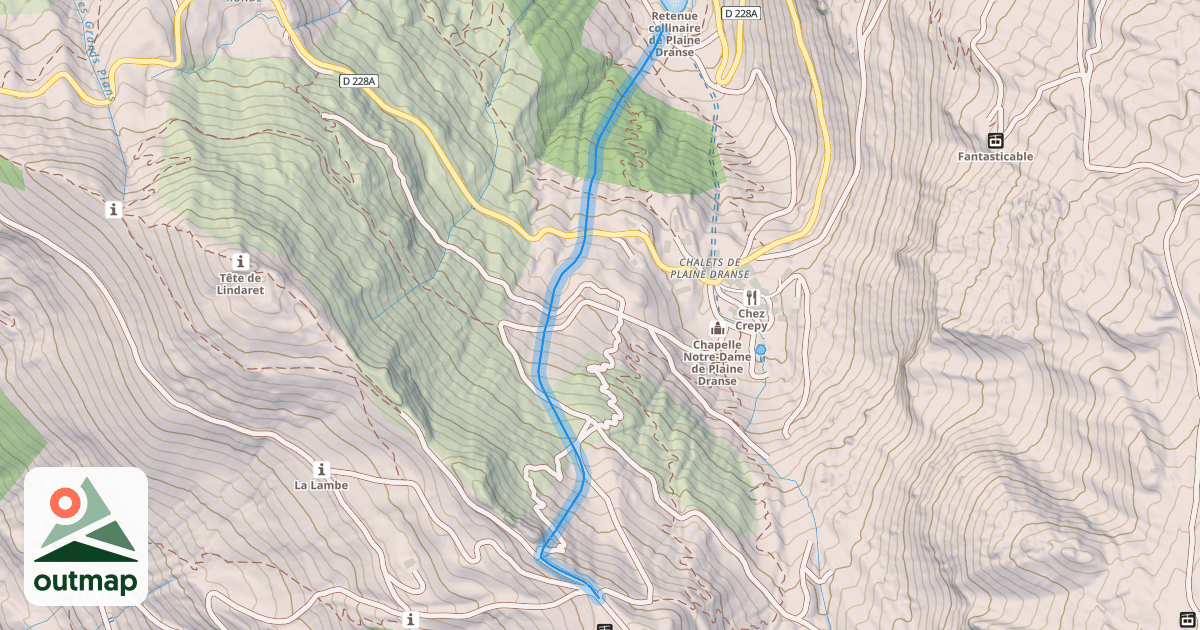 Map of La Casse Noisette