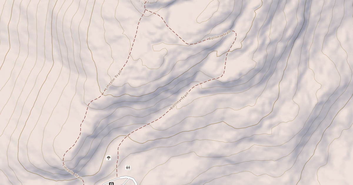 Map preview of Rollins Trail