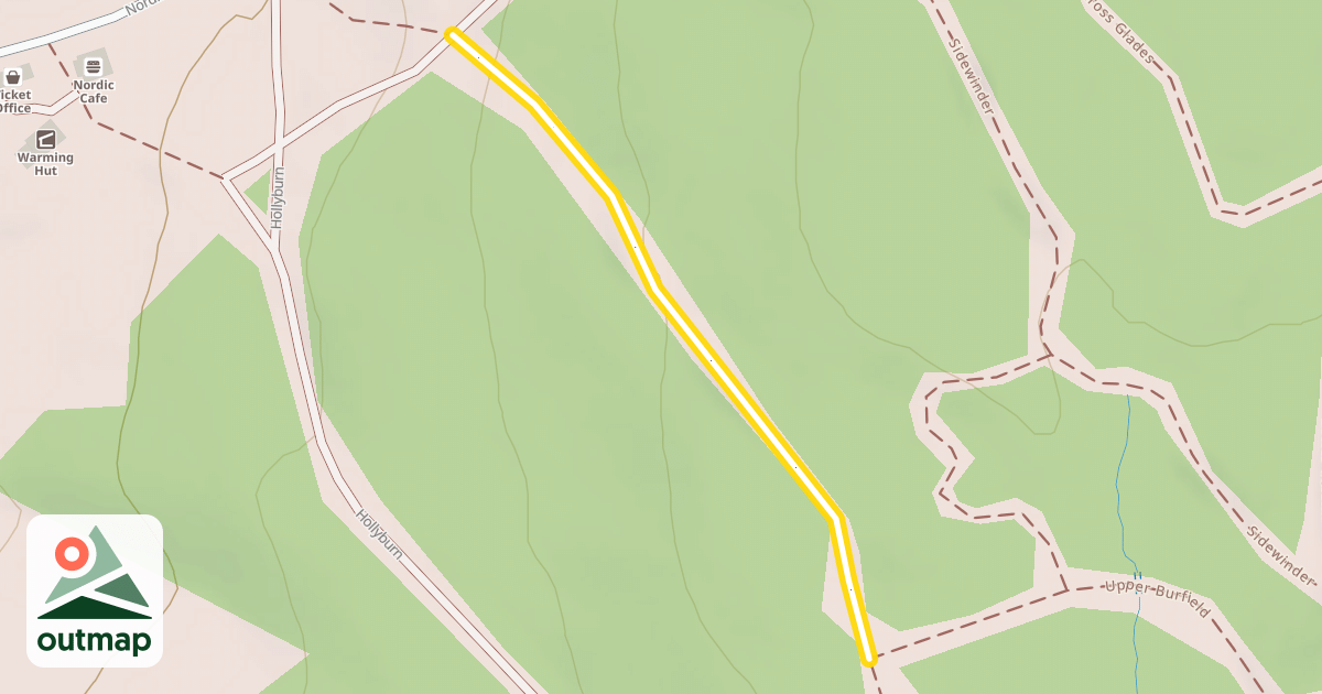 Map of Lower Burfield