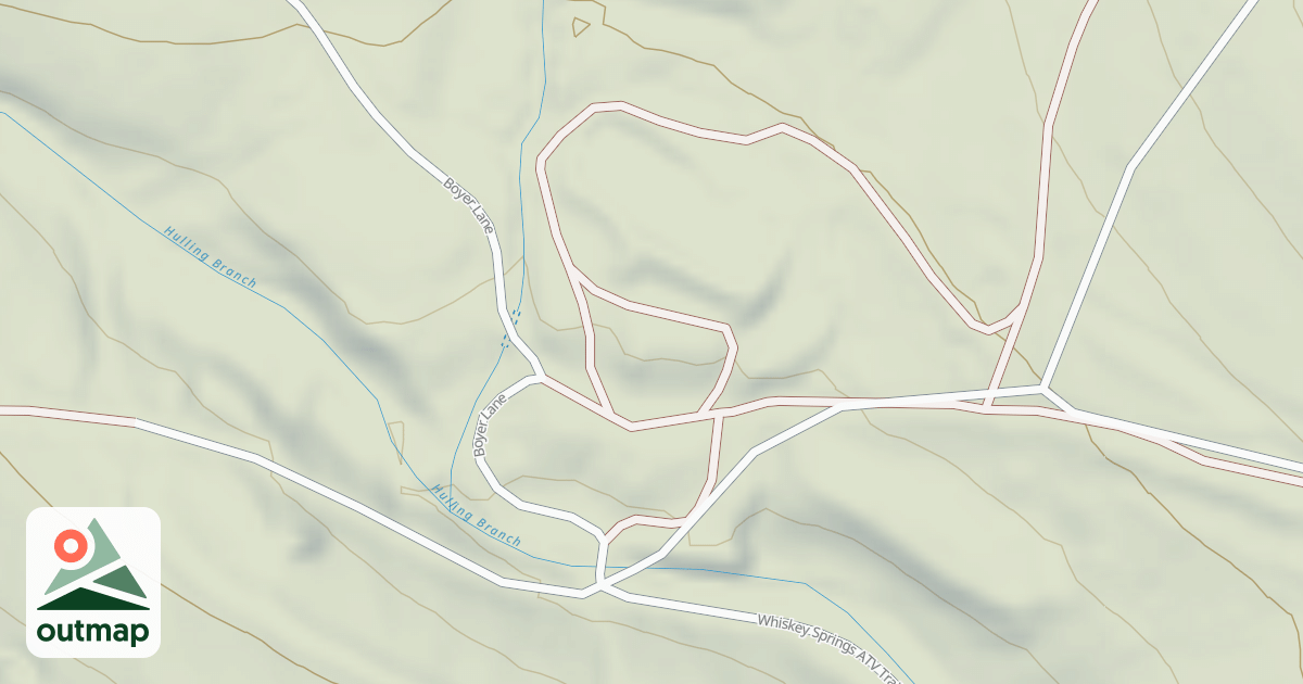 Map of Whiskey Springs Trails