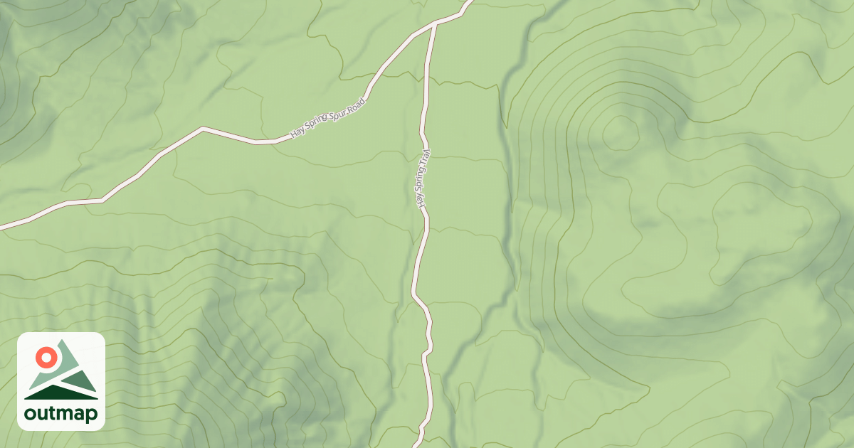 Map of HAY SPRING