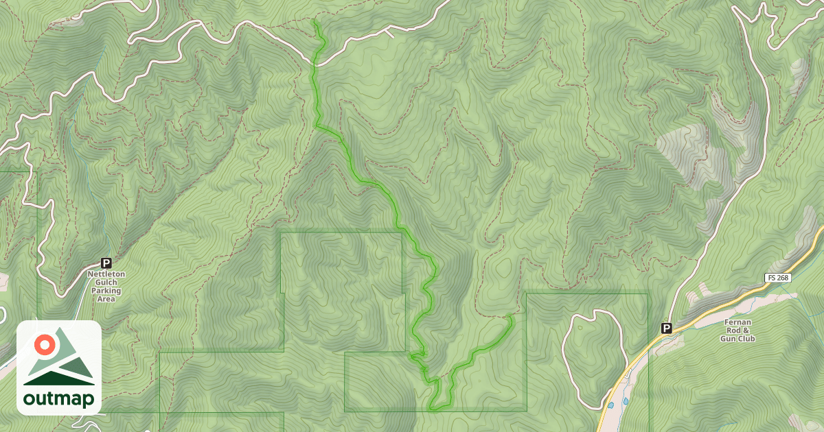 Map of Trail 9 "Jump Trail"