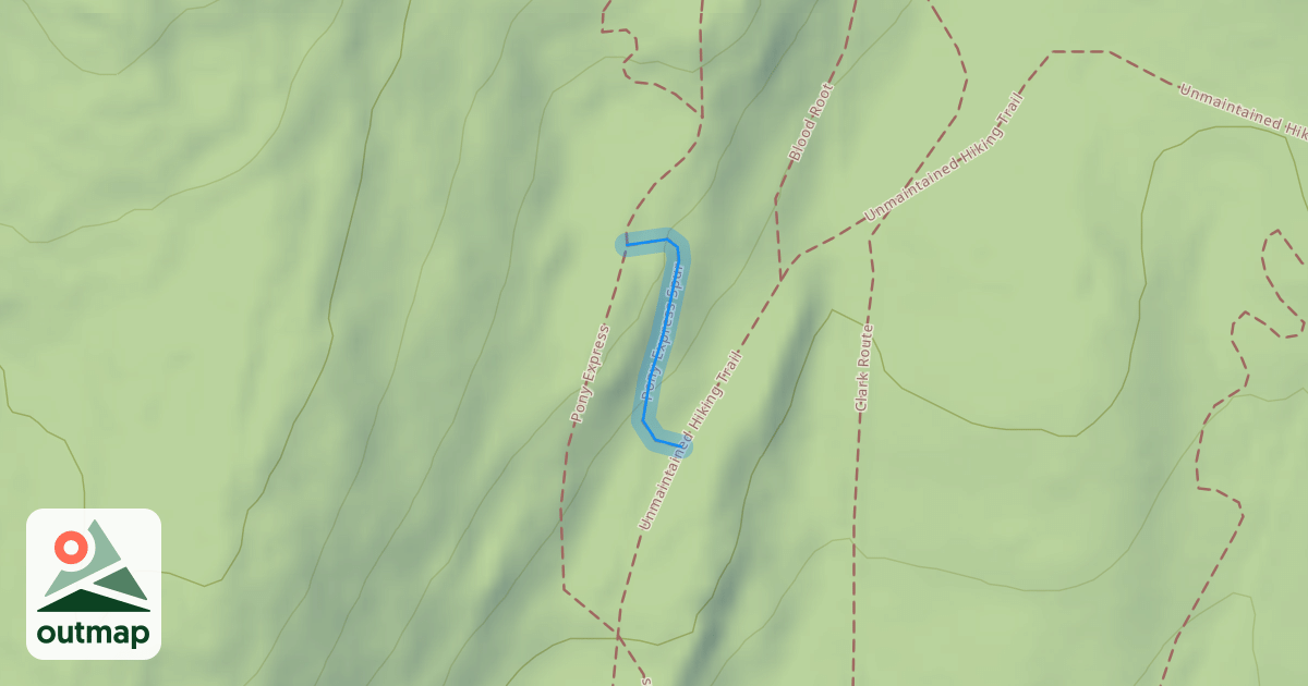 Map of Pony Express Spur