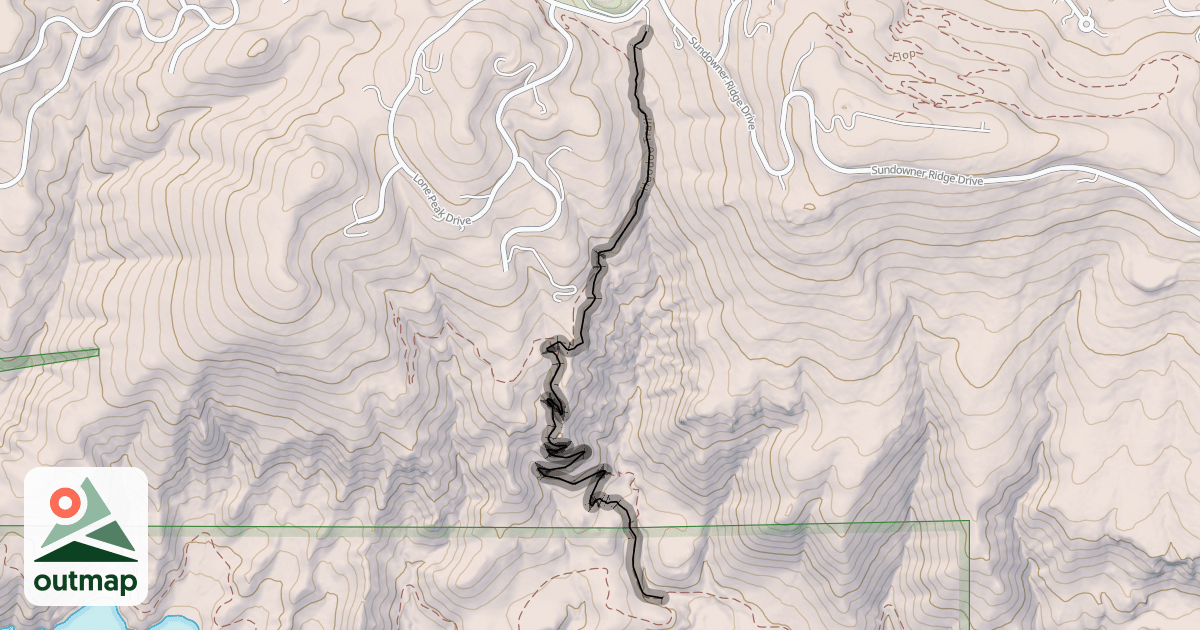Map of Hoodoo Trail