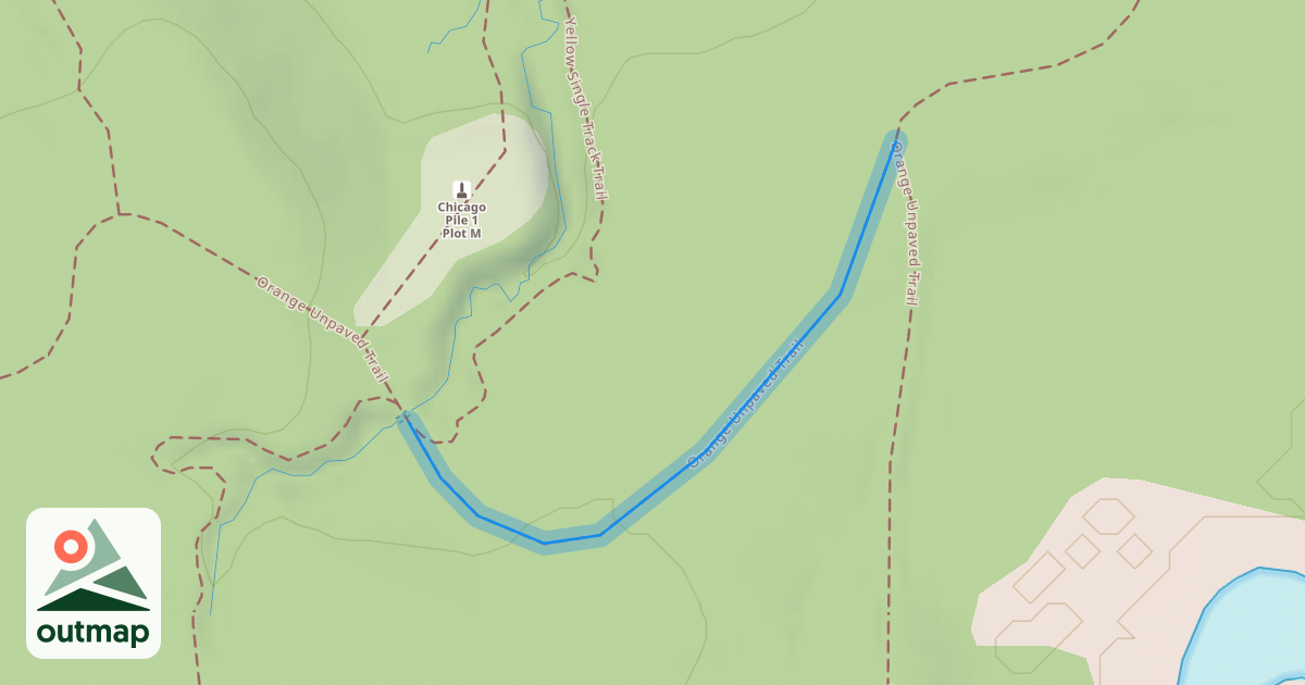 Map of Orange Unpaved Trail