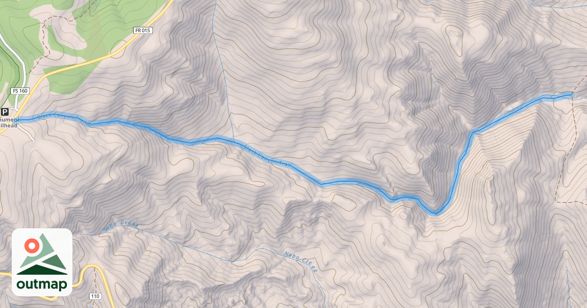 Map of Black Canyon Trail