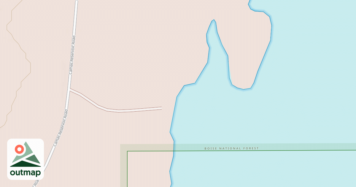 Map of LITTLE CAMAS BOAT LAUNCH