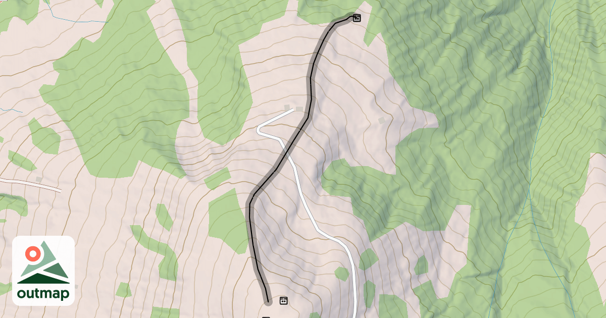 Map of La Mossette bleue