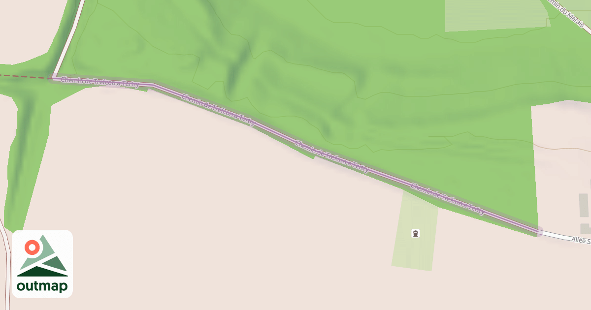 Map of Chemin de Trefcon a Tertry