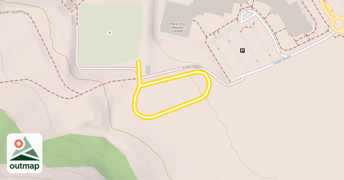 Map of Ecker Hill Nordic Trail