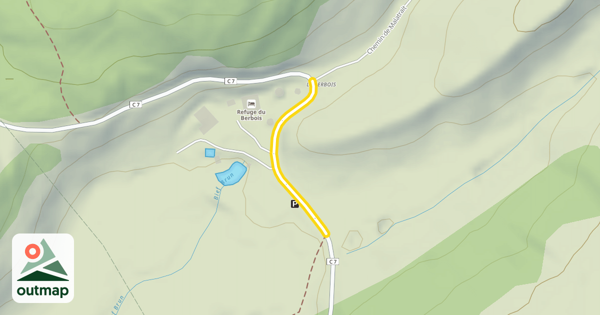 Map of Route de la Borne au Lion