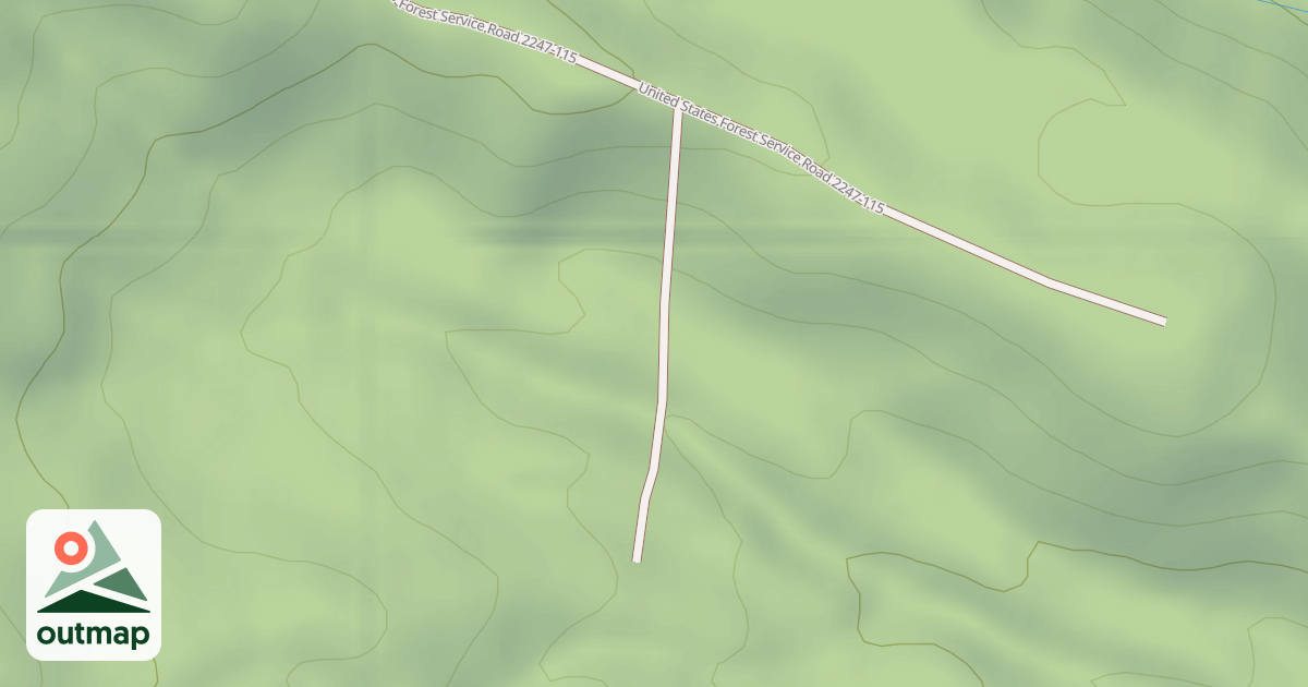 Map of USFS Motor Vehicle Use Map Roads {965851C5-737F-461C-8B63-F5B8D7CD47A7}