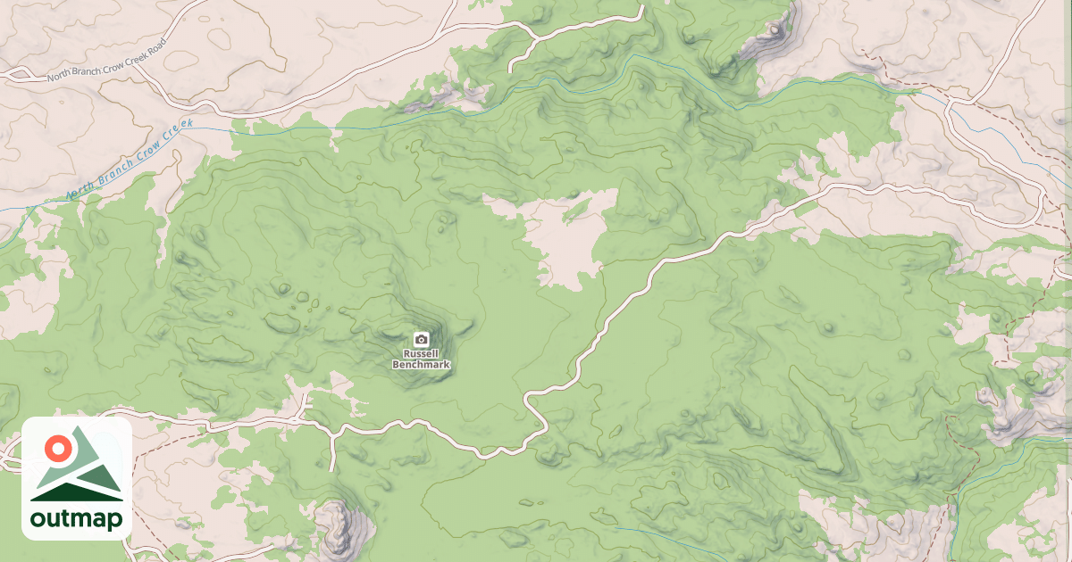 Map of CROW SPRING SPUR GA