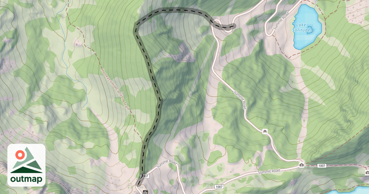 Map of Cathedral Cirque