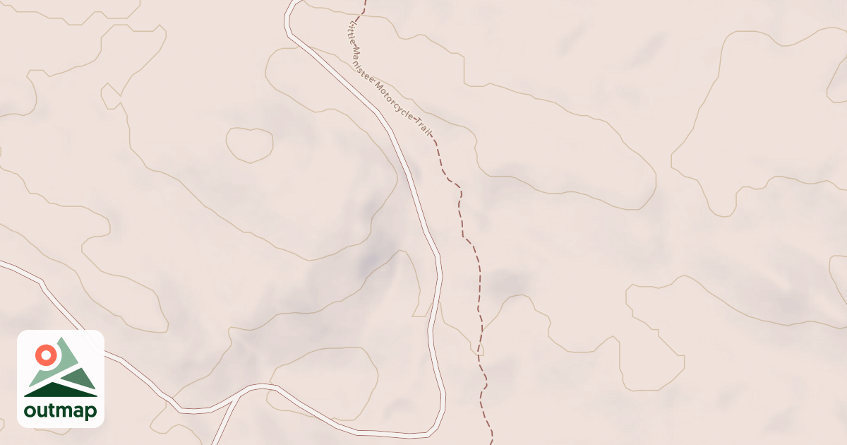 Map of Little Manistee Motorcycle Trail