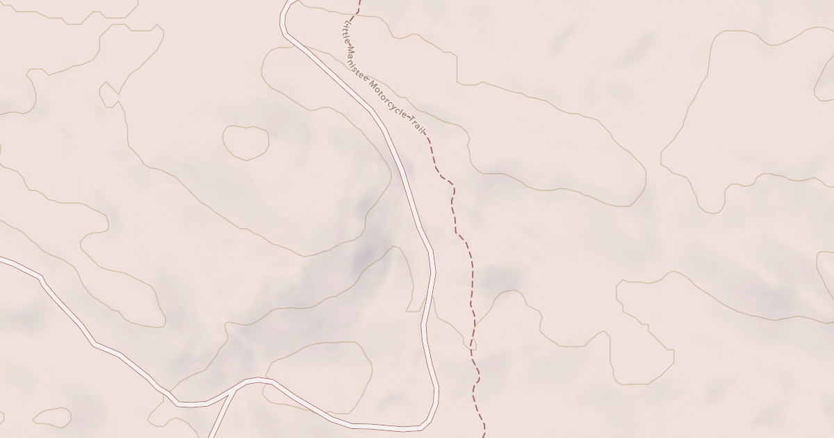Map preview of Little Manistee Motorcycle Trail