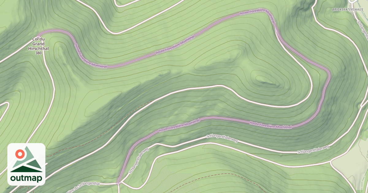 Map of Route Forestière Muehlthal