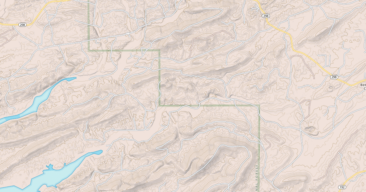 Map preview of USFS National Forest System Roads {CE1FB7C4-560F-42FA-91AA-DEE26901CC98}