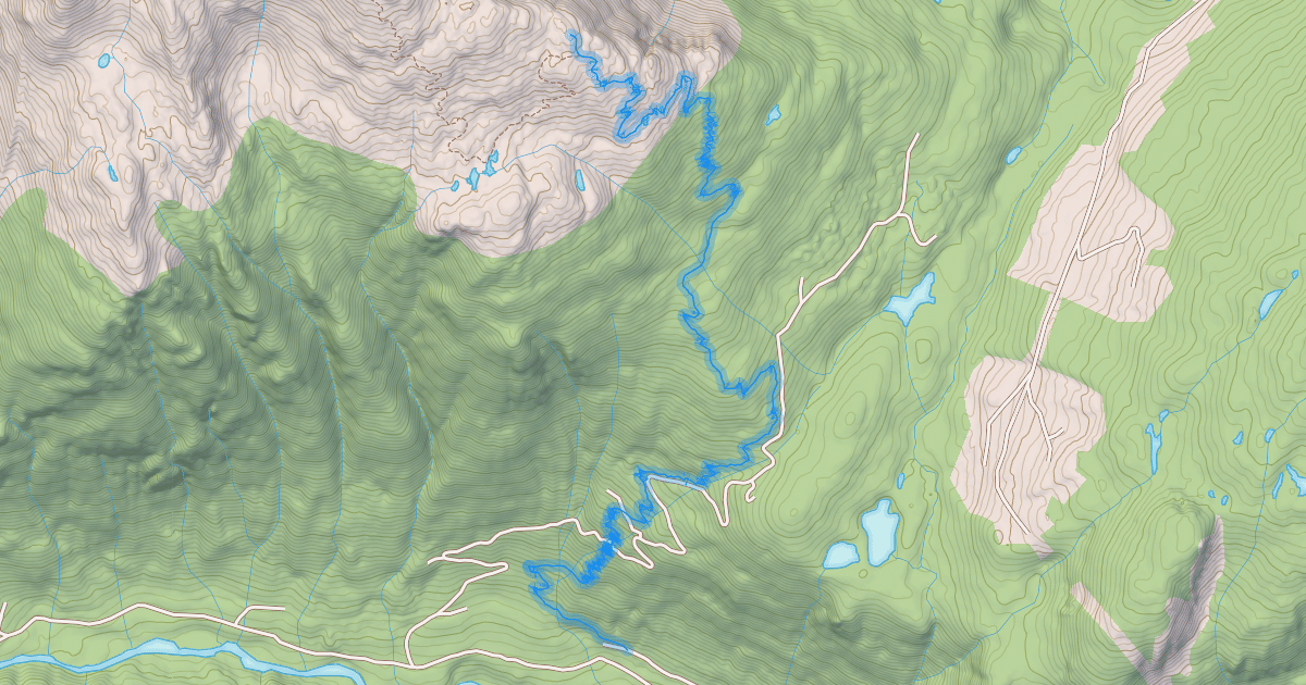Map preview of Middle Peak Trail