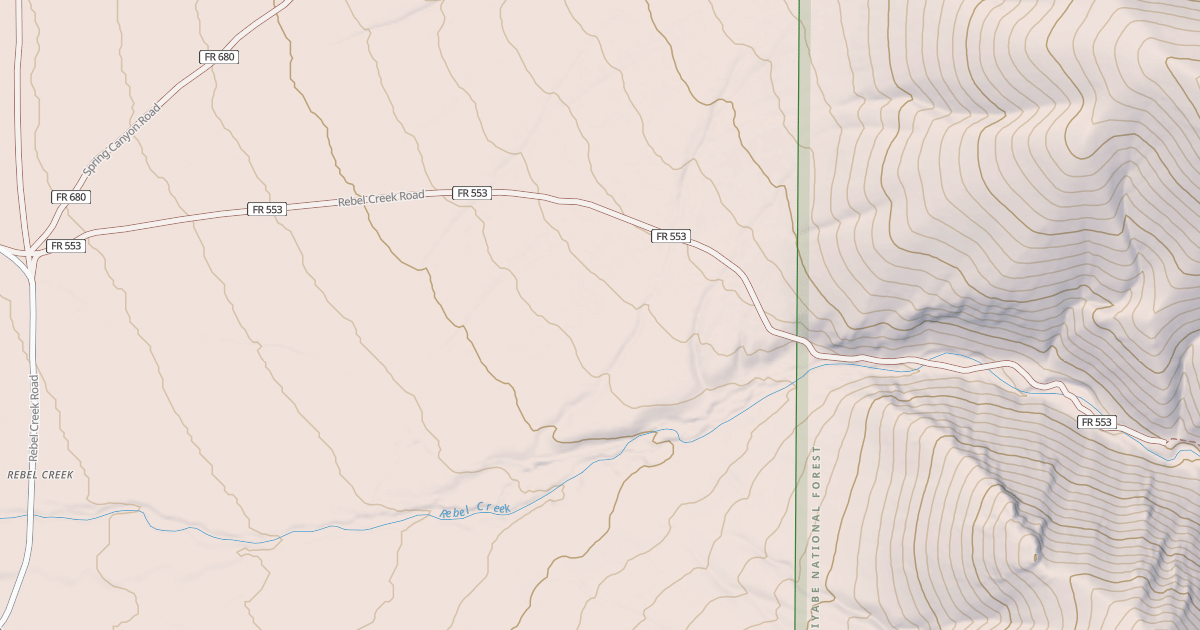 Map preview of REBEL CREEK