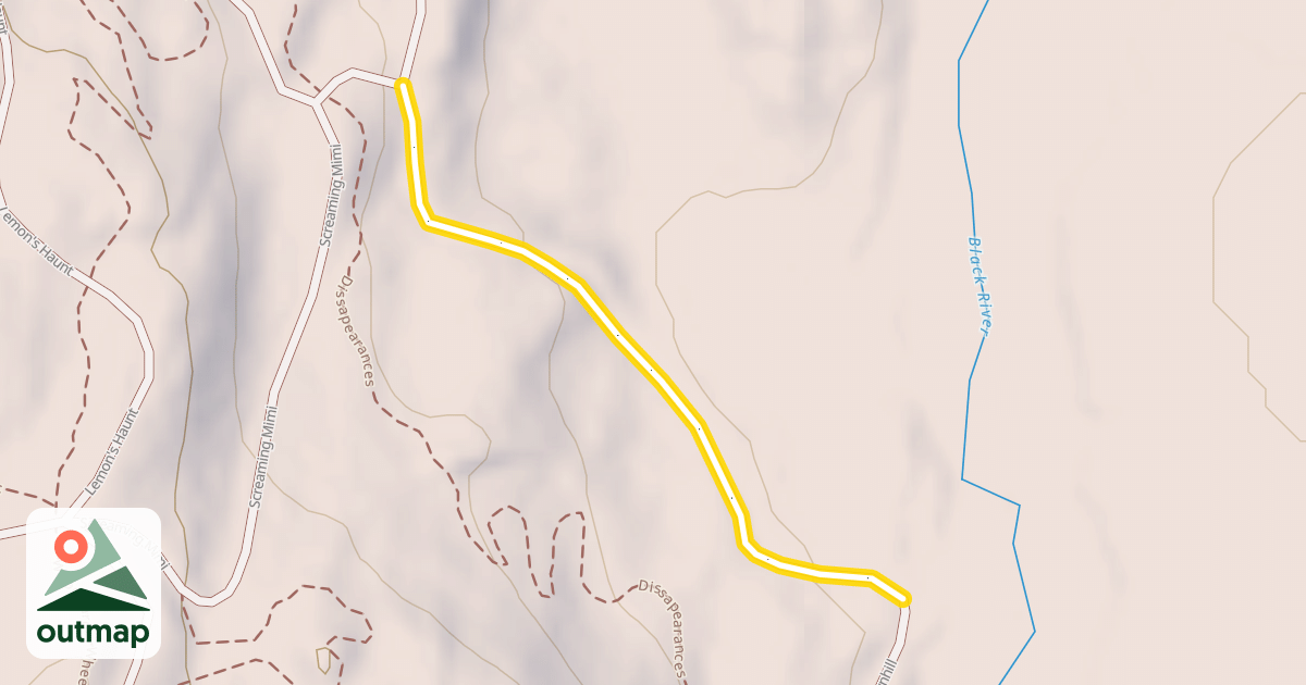 Map of Kirby's Downhill