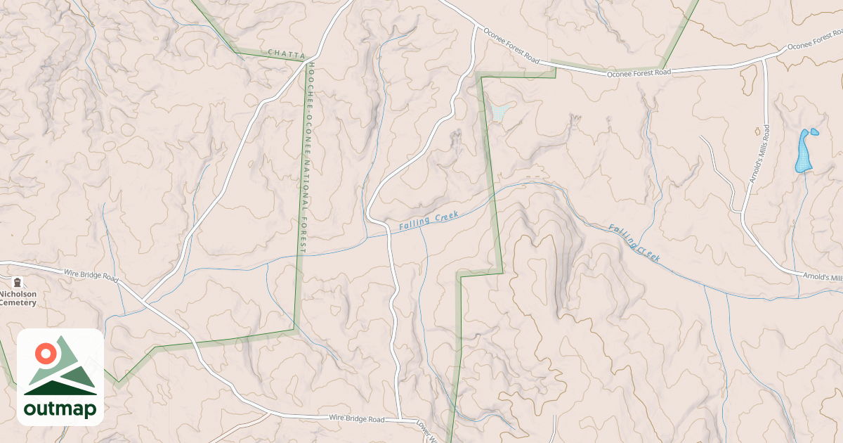 Map of MOSE FINCH in Oglethorpe
