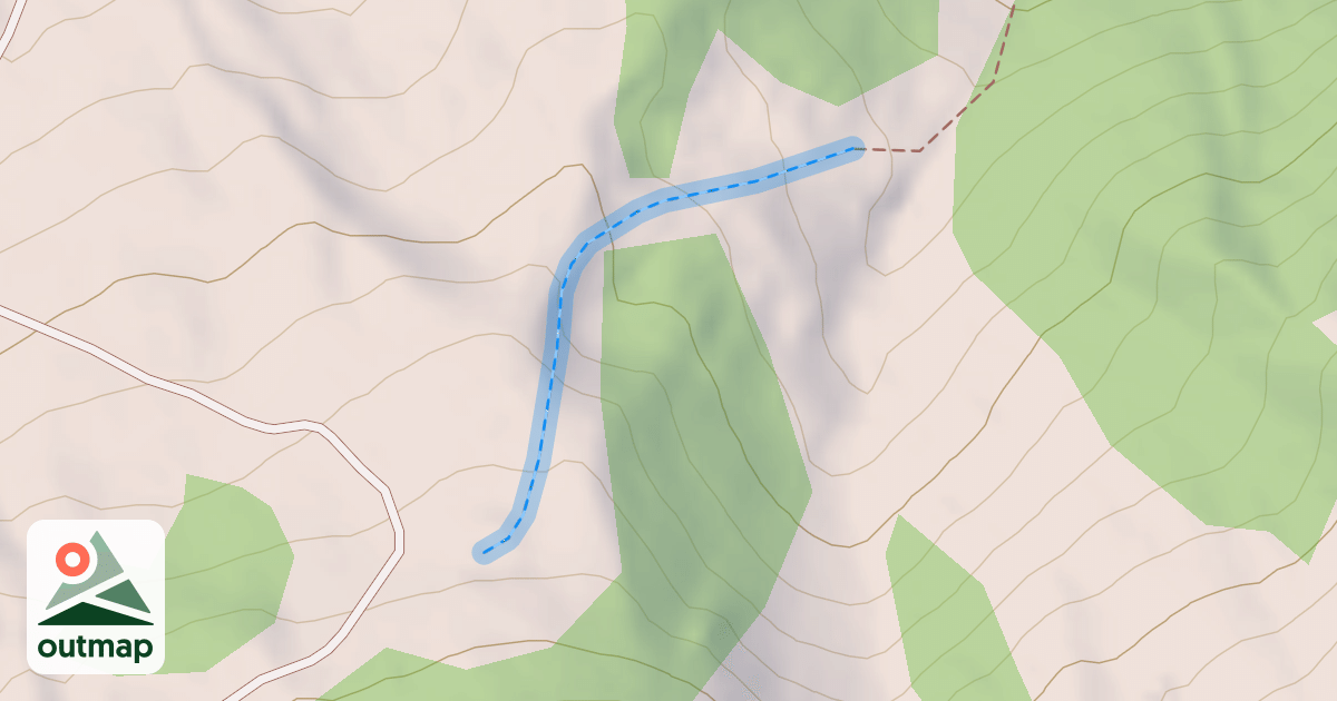 Map of (abandonné) piste 94