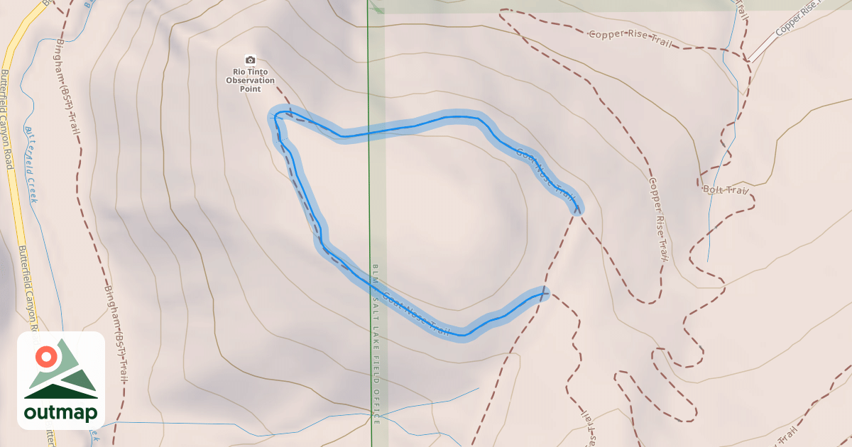 Map of Goat Nose Trail