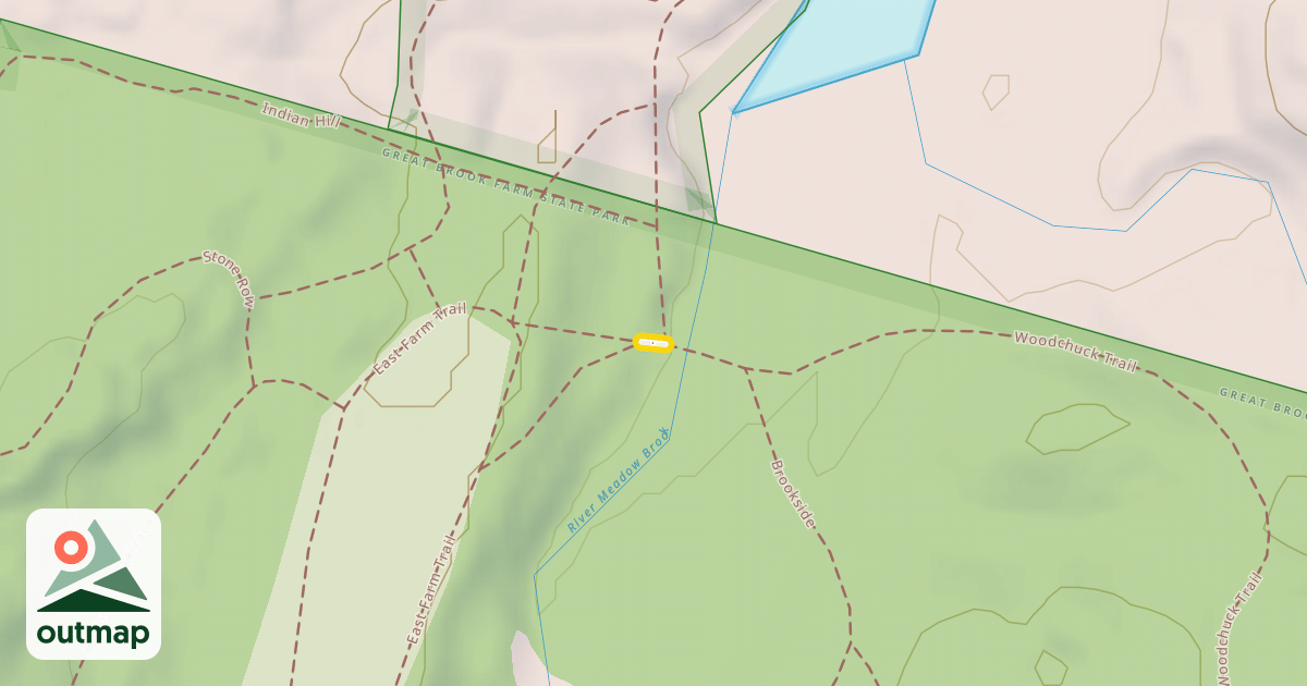 Map of Woodchuck Trail
