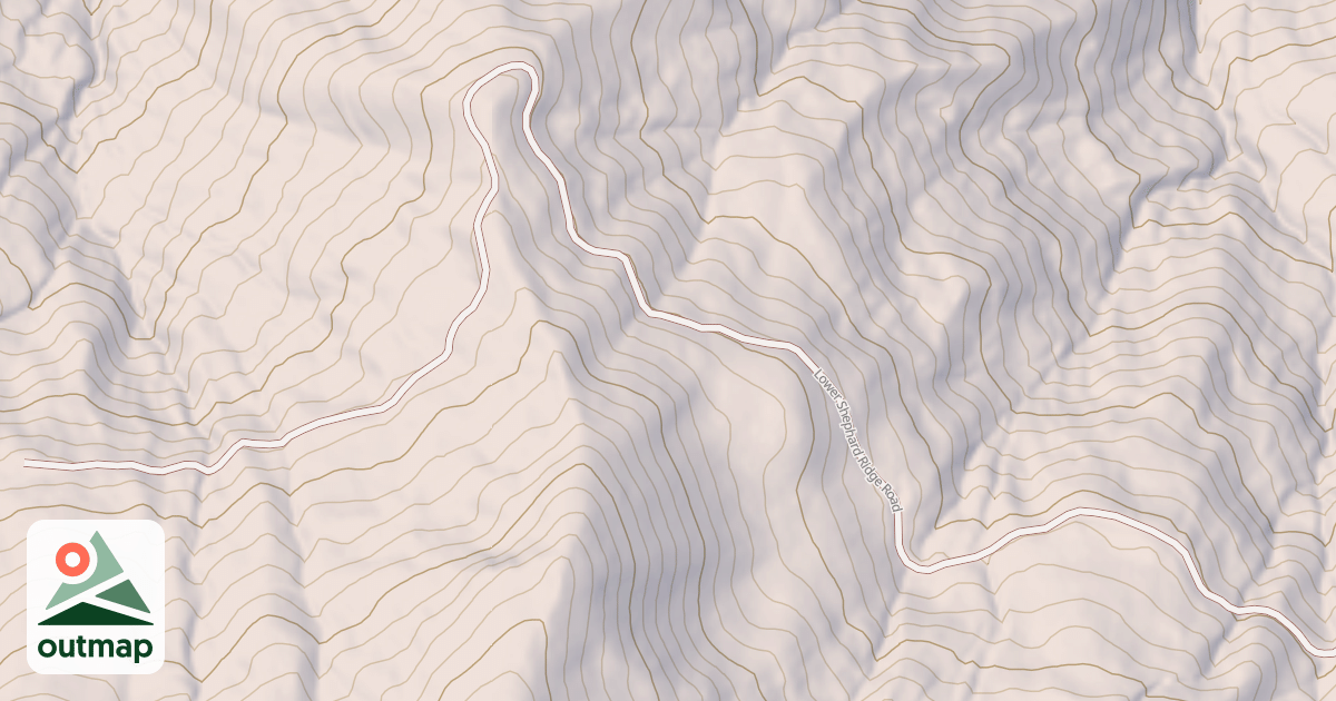 Map of LOWER SHEPHARD RIDGE