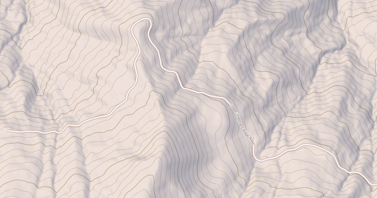 Map preview of LOWER SHEPHARD RIDGE