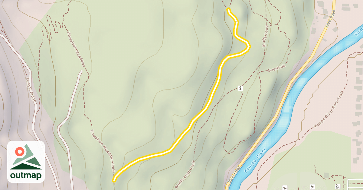 Map of Bluffs Loop