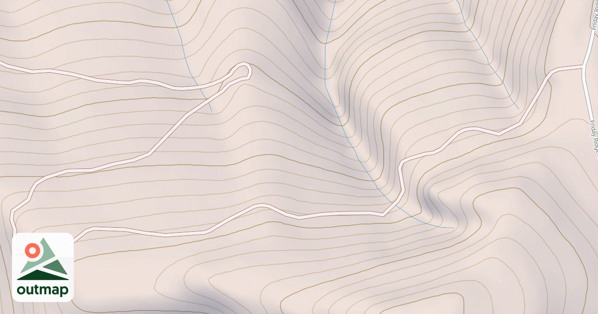 Map of FRIDAY RIDGE