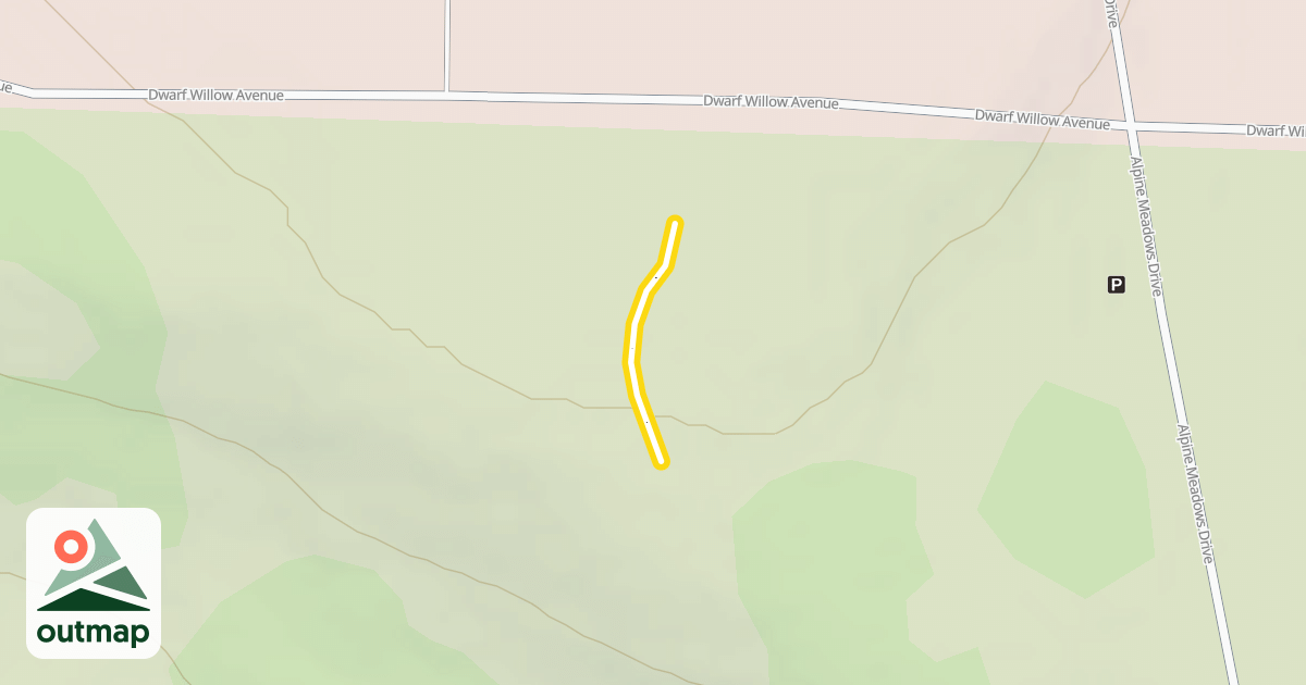 Map of Alpine Meadows Loop